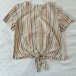 Madewell Striped Top Size Small